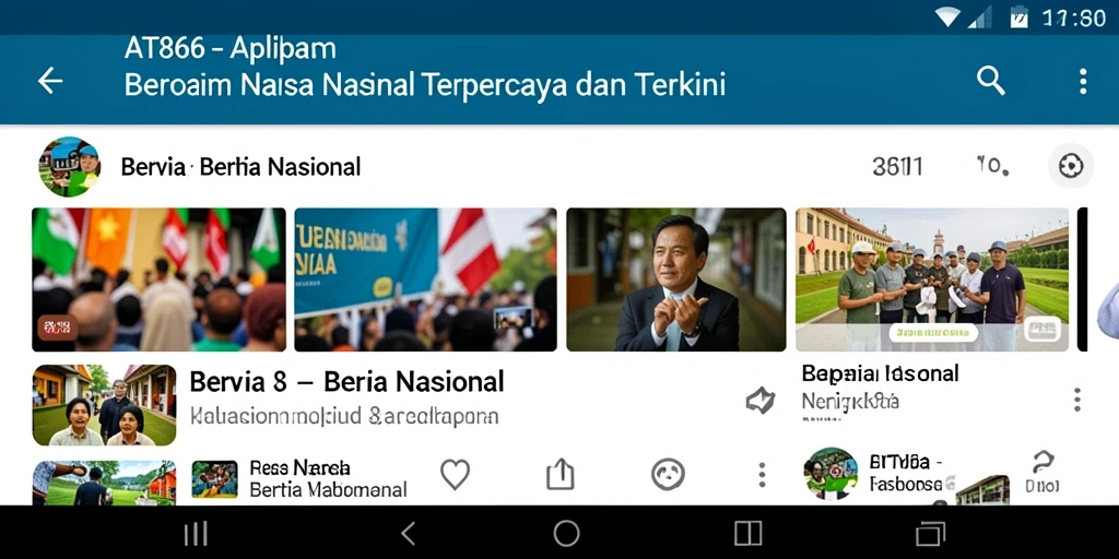 Antarmuka aplikasi AT866 menampilkan berita terkini dan terperinci.
