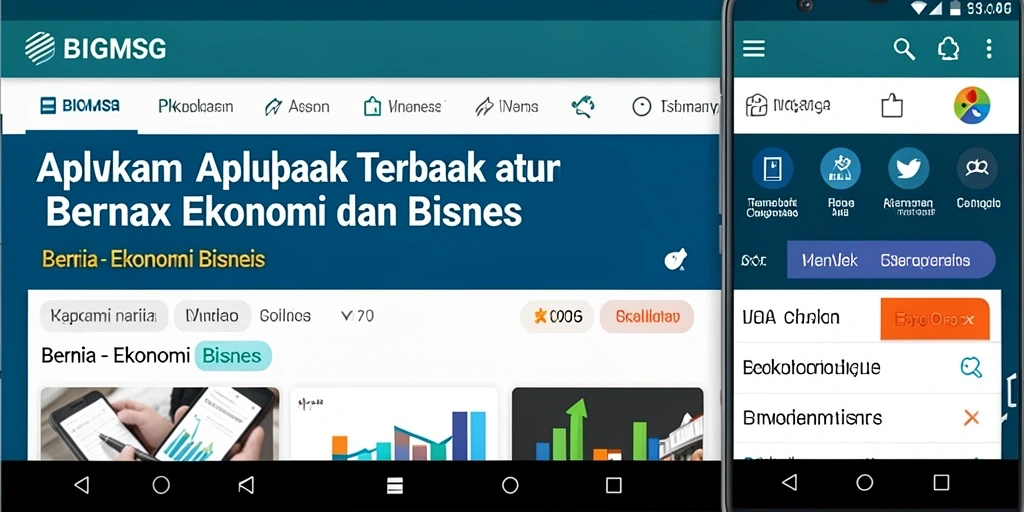 Tampilan antarmuka aplikasi BIGMSG yang menarik dan informatif.