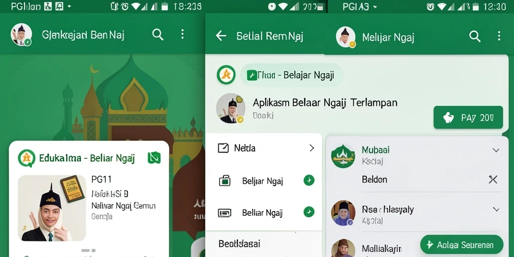 Tampilan antarmuka aplikasi PG11 yang user-friendly dan informatif.
