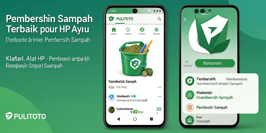 Tampilan antarmuka PULITOTO yang sederhana dan efektif untuk membersihkan sampah.