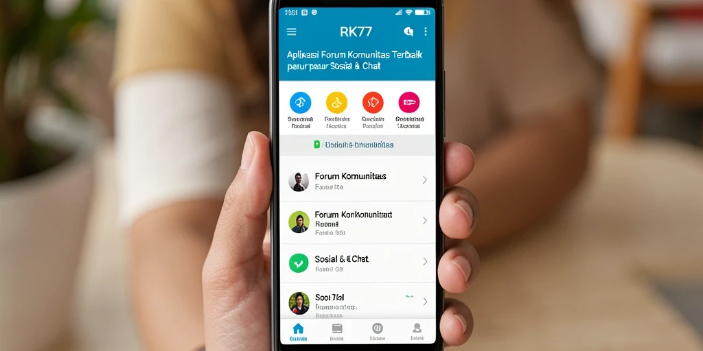 Antarmuka RK77 yang menarik dan fungsional untuk Forum Komunitas.