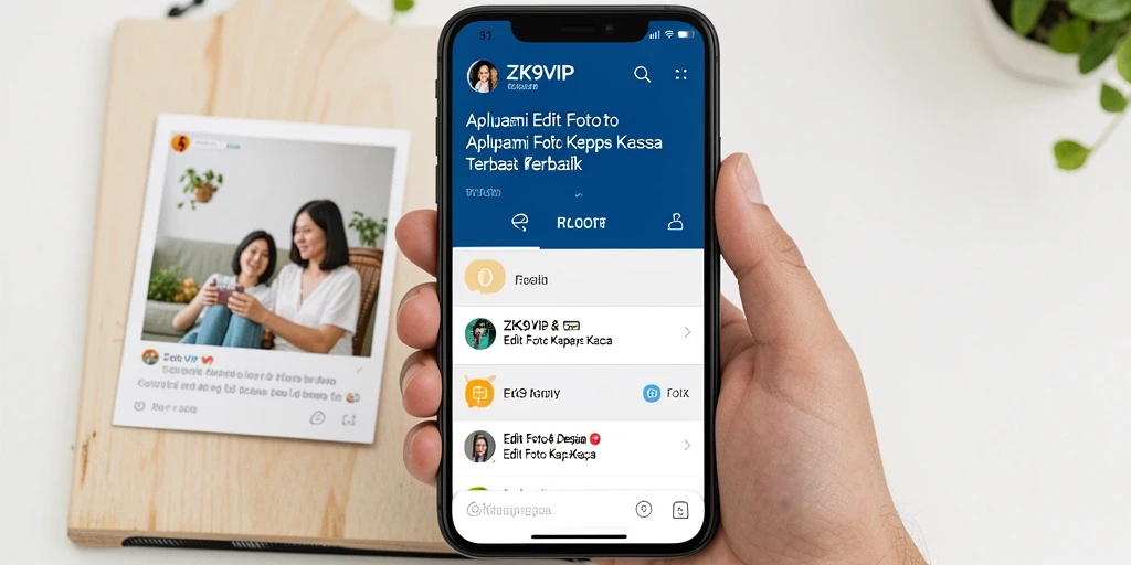 Tampilan antarmuka ZK9VIP dengan fitur Edit Foto Kertas Kaca yang menarik.
