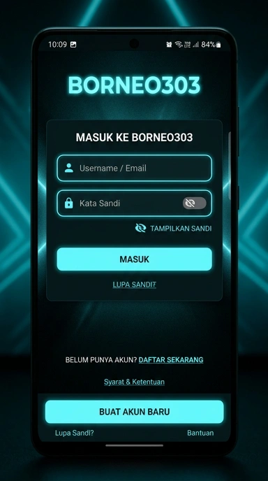 Masuk Akun Borneo303 untuk Pengguna Android
